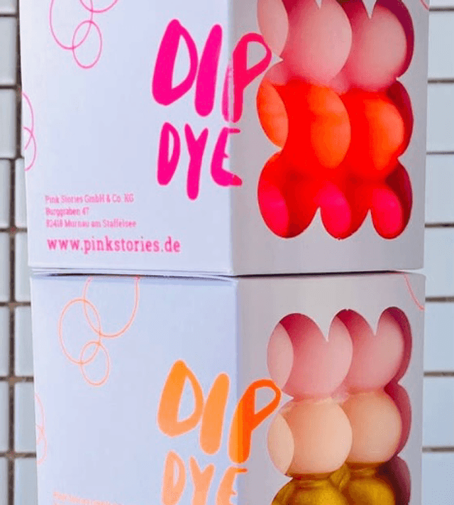 Bougie DIP Dye Bubble : sur la plage,rose fluo