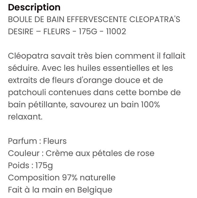  Boule de bain 175 gr fleurs 
