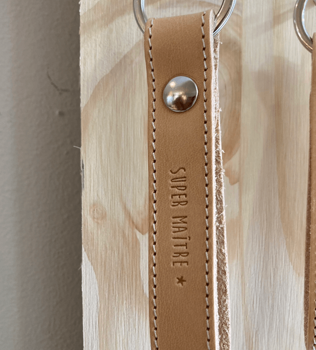 Porte clés en cuir