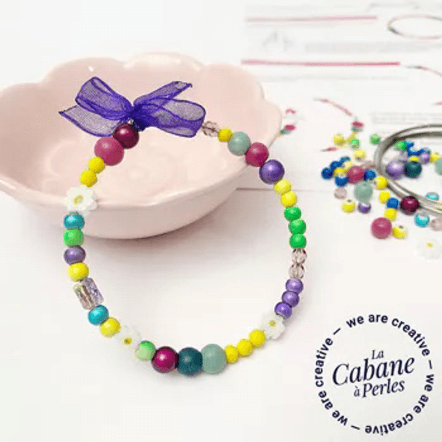 Kit bracelet violet, jaune, ou bleu zanzibar 