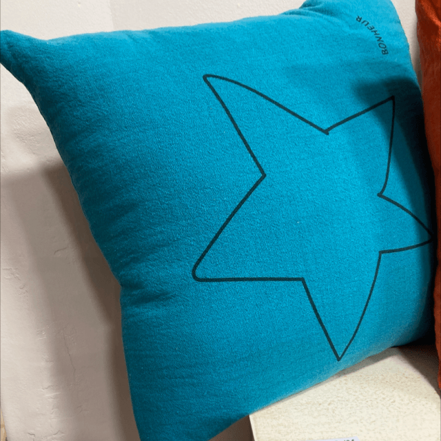 Coussin ⭐️Lucien carré: étoile bonheur, océan