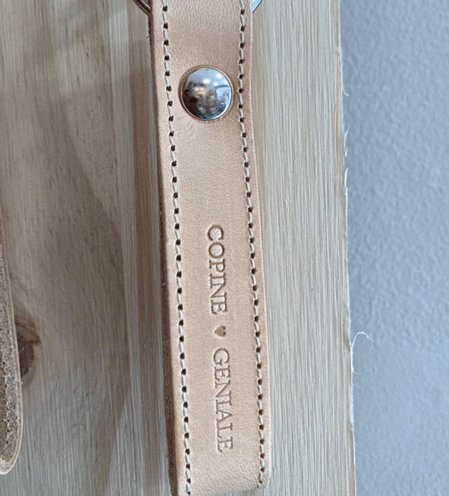 Porte clés en cuir