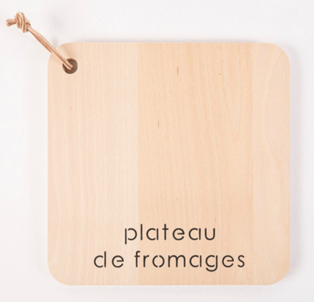 Planche carrée plateau de fromages 