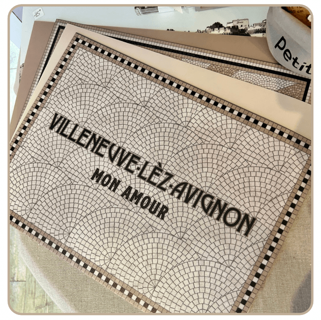 Set de table : Villeneuve, ou texte 