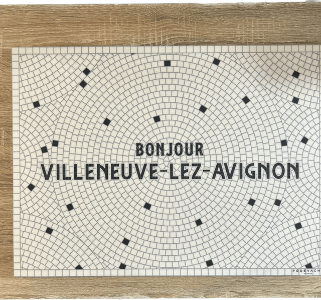Set de table : Villeneuve, ou texte 
