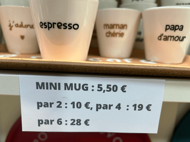 Mini mug j’adore 