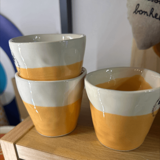 Tasse expresso ochre 