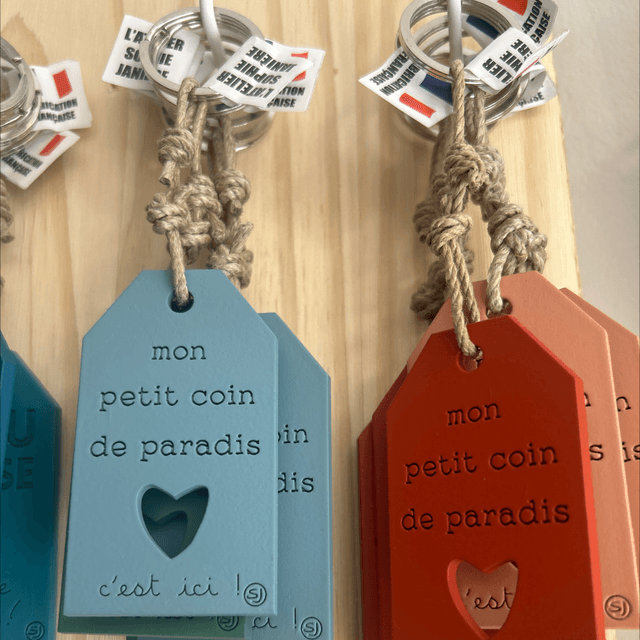 Porte clés coin de paradis 