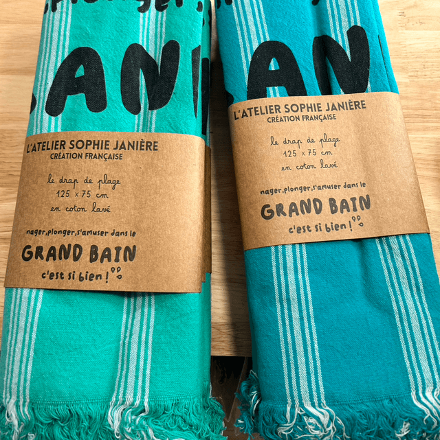 Drap de plage enfant grand bain 