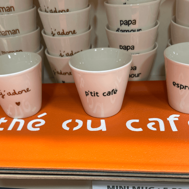 Plateau en liège : thé ou café 