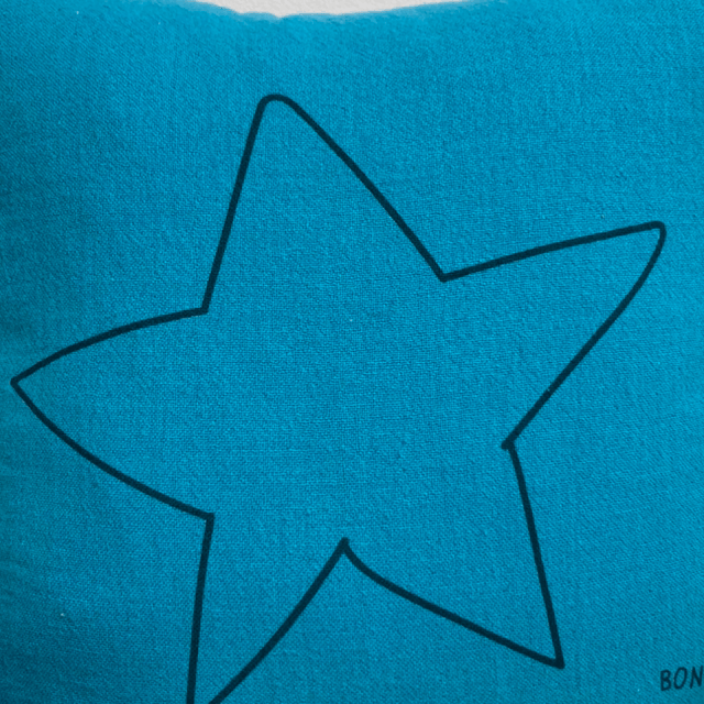Coussin ⭐️Lucien carré: étoile bonheur, océan