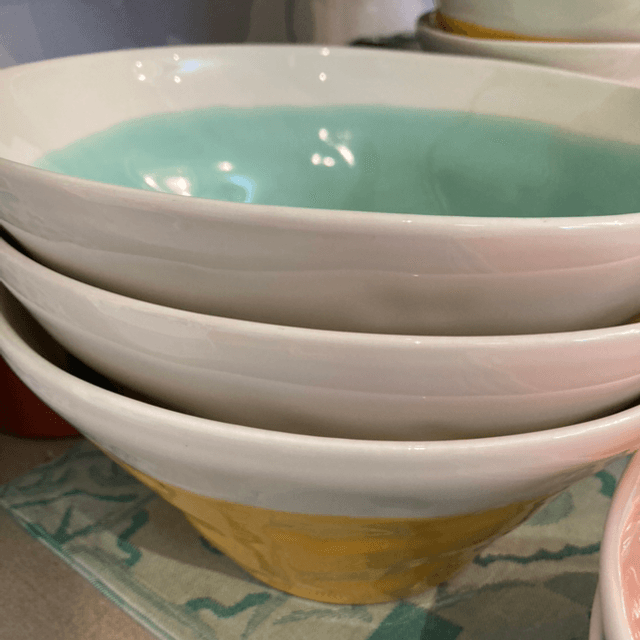 Saladier grand modèle couleur vert Aqua 