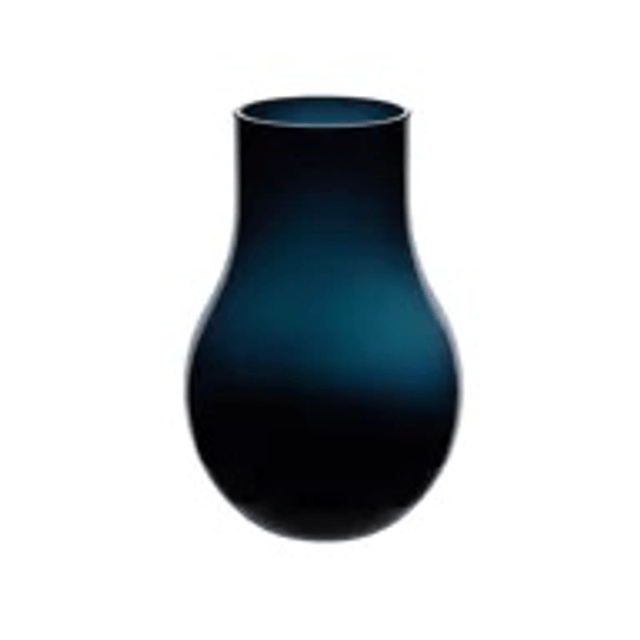 Vase en verre bleu profond grand modèle