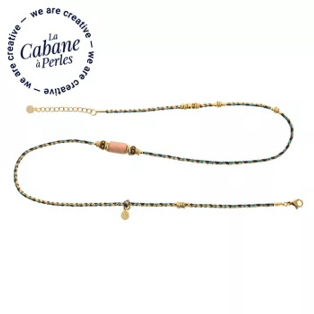 Kit bracelet 3 tours bleu ou rose  Casablanca 