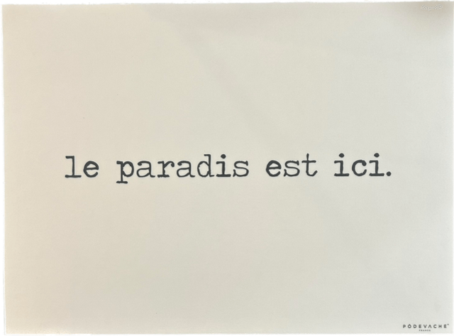 Set de table : Villeneuve, ou texte 