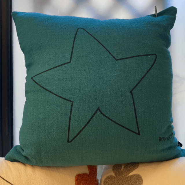 Coussin ⭐️Lucien carré: étoile bonheur, océan
