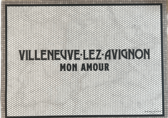 Set de table : Villeneuve, ou texte 