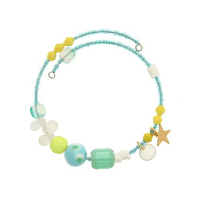 Kit bracelet violet, jaune, ou bleu zanzibar 
