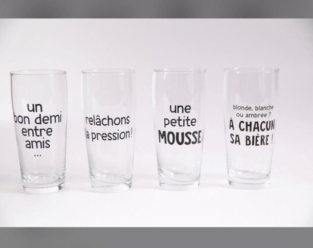 Verres à bière lot de  4 ⭐️