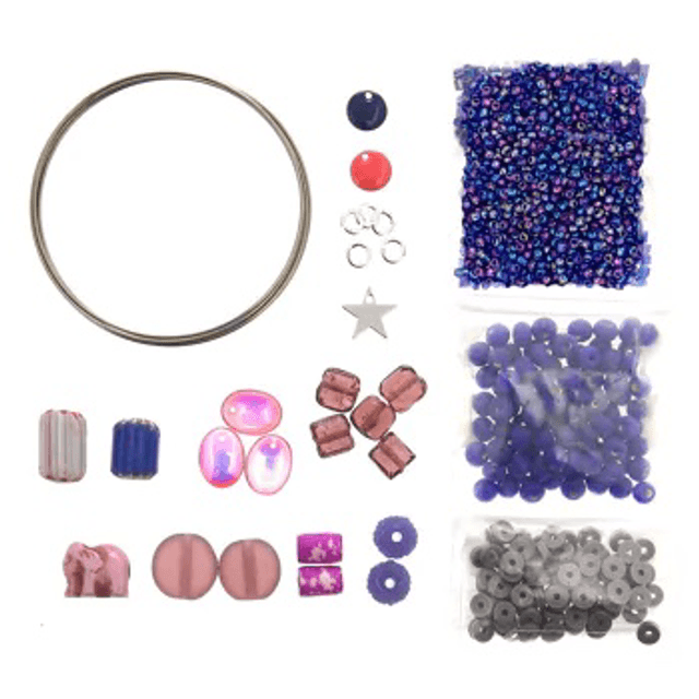 Kit bracelet violet, jaune, ou bleu zanzibar 