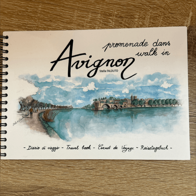 Livre aquarelles Avignon, Nîmes, Arles 