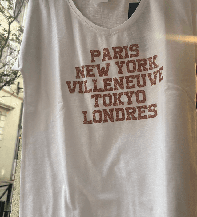 Tee shirt paillettes rose 