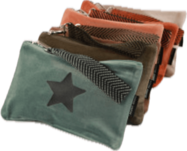 Trousse velours avec sangle 
