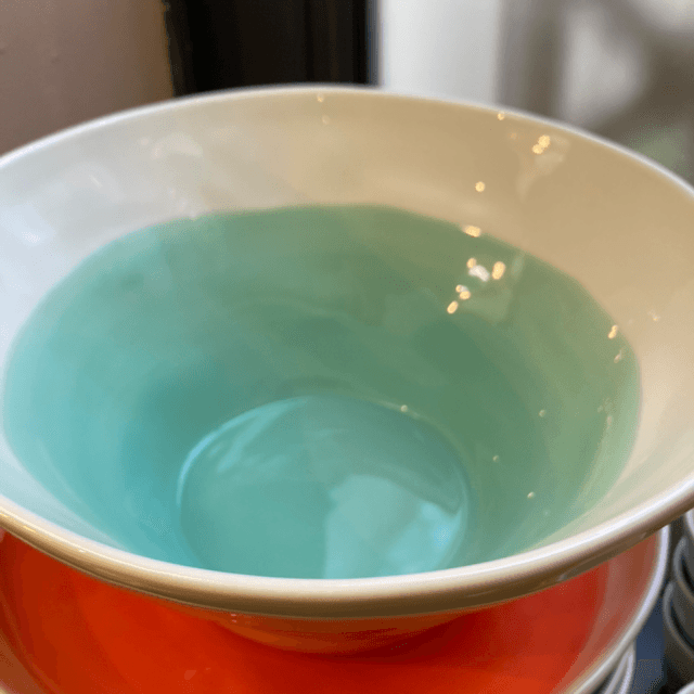Saladier grand modèle couleur vert Aqua 