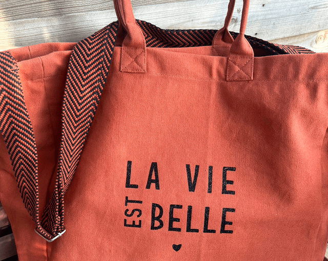 Sac roza : la vie est belle 