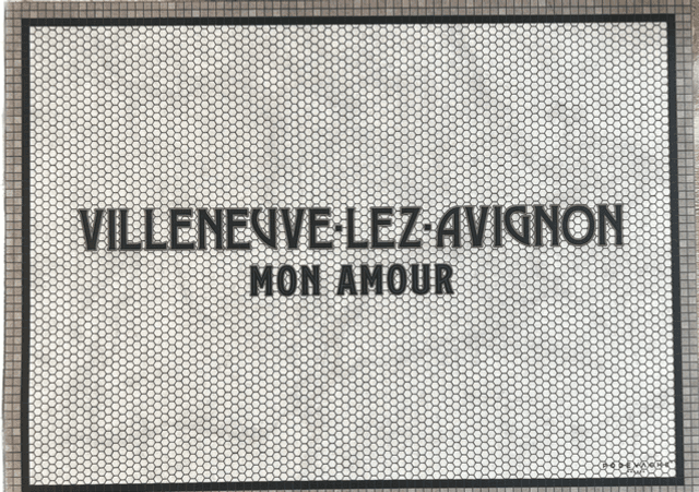 Set de table : Villeneuve, ou texte 