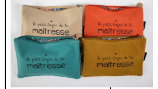 Trousse plate : le petit bazar de la maîtresse