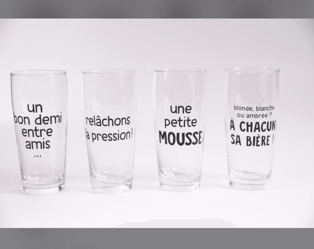 Verres à bière lot de  4 ⭐️